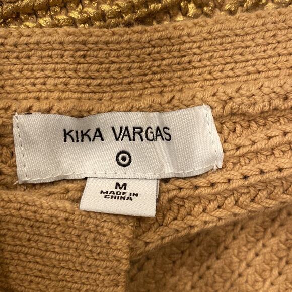 KIKA VARGAS X TARGET Metallic Gold Back Tie Sweater M - Picture 13 of 13